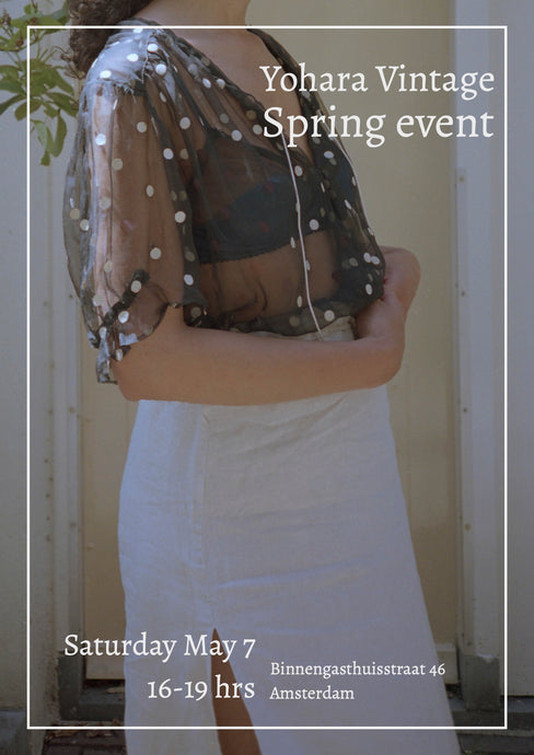 Spring Event Saturday May 7, 16-19hrs