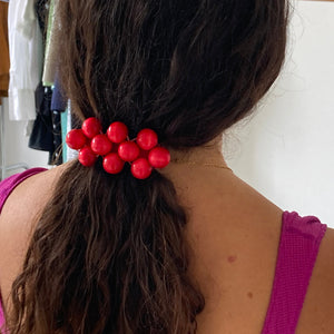 Talina Mori hairclip in red
