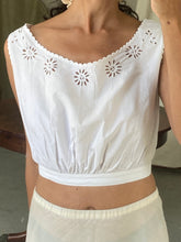 Load image into Gallery viewer, Antique white cotton camisole, size XS