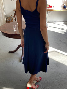 Dark blue wool skirt, size XS