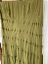 Load image into Gallery viewer, Vintage khaki silk Bluemarine midi skirt, size S/M