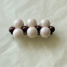Load image into Gallery viewer, Talina Mori hairclip white/brown