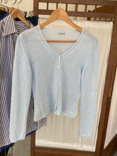 Load image into Gallery viewer, Vintage soft blue cardigan, size S