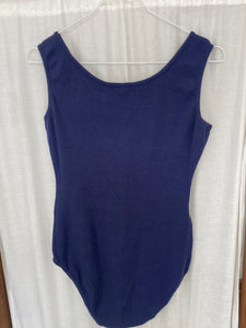 Vintage cotton navy blue body, size S/M