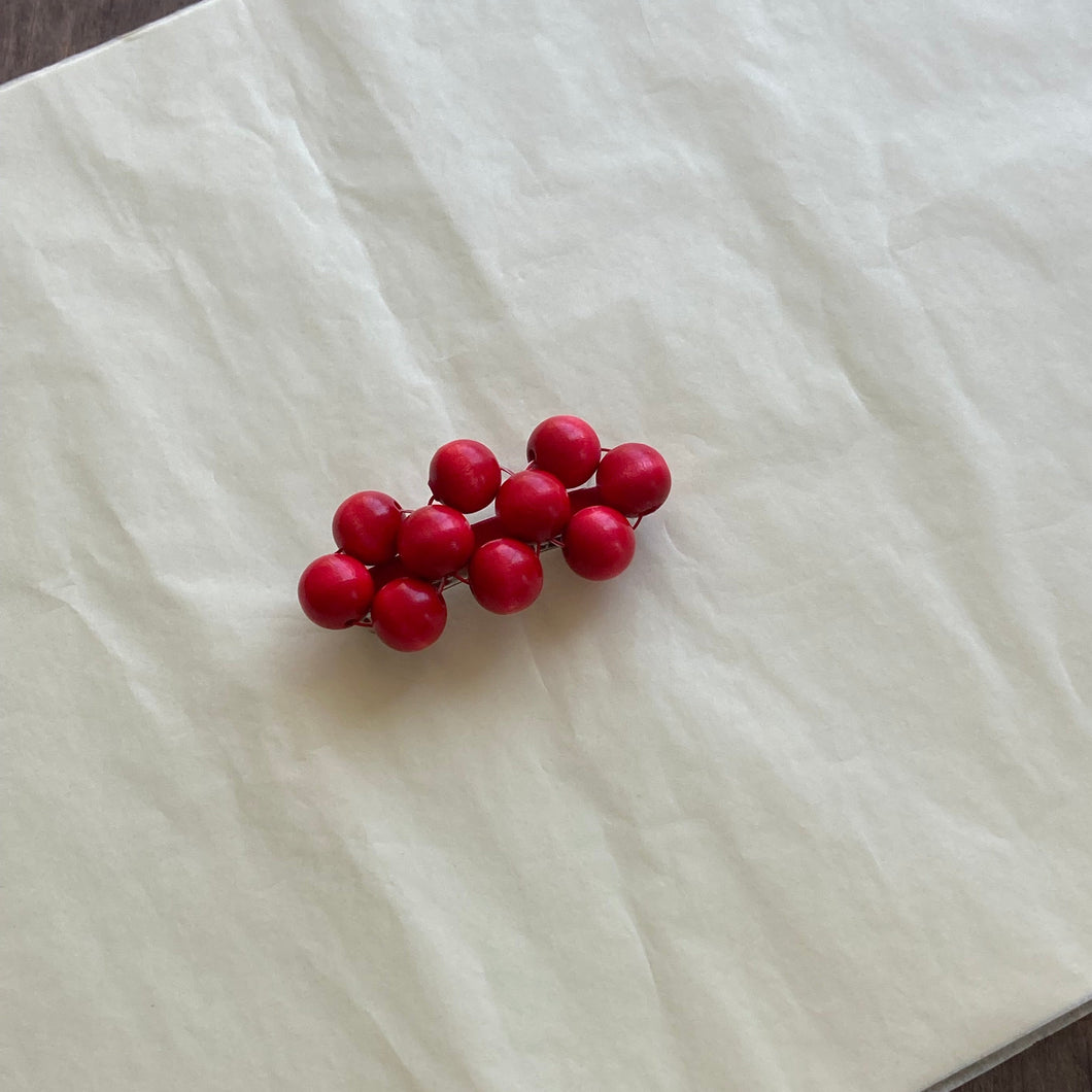 Talina Mori hairclip in red