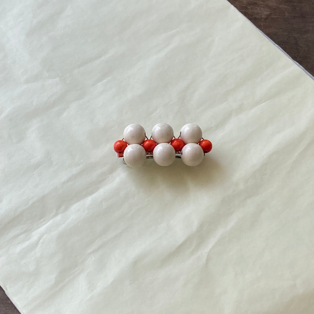 Talina Mori hairclip white/orange