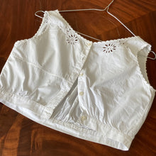 Load image into Gallery viewer, Antique white cotton camisole, size XS