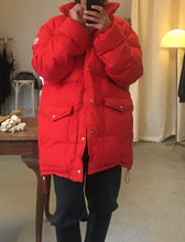 Load image into Gallery viewer, Red puffer jacket, size XL