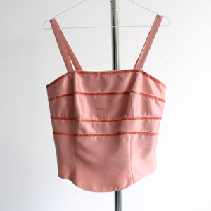 Vintage pink corset top, size M/L