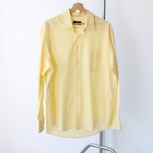 Vintage cotton soft yellow shirt