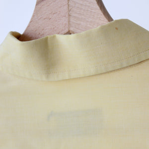 Vintage cotton soft yellow shirt