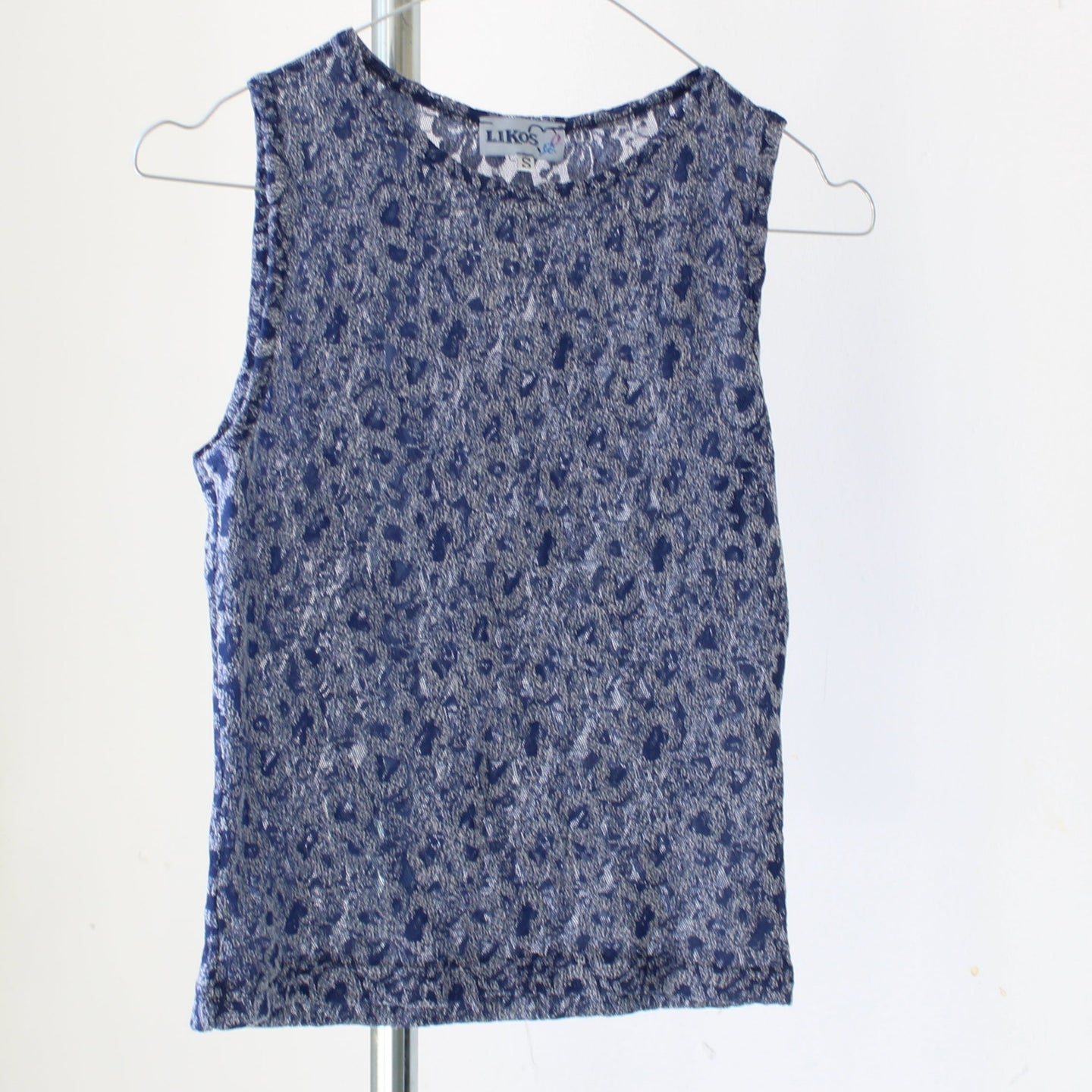 Sheer blue top, size S