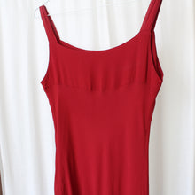 Load image into Gallery viewer, 90&#39;s red rayon slip dress, size S
