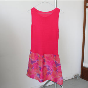 Vintage bright pink mini dress, size S