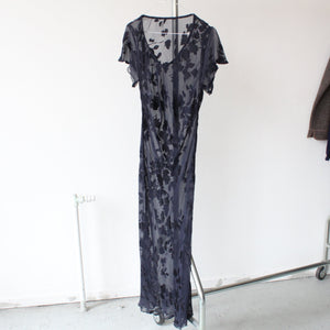 Vintage sheer mid length dress, size S-M