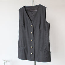 Load image into Gallery viewer, Vintage grey waistcoat, size S-M