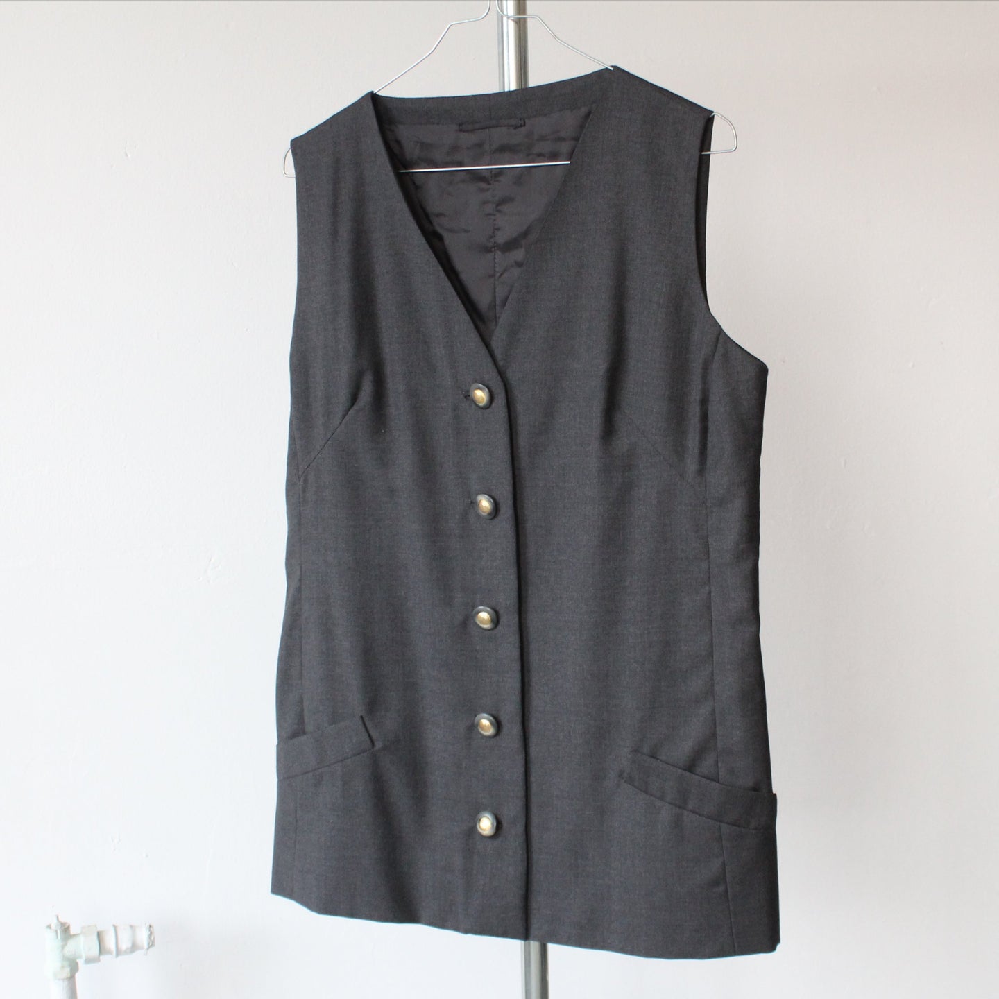 Vintage grey waistcoat, size S-M