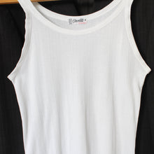 Load image into Gallery viewer, Vintage white cotton tanktop, size M