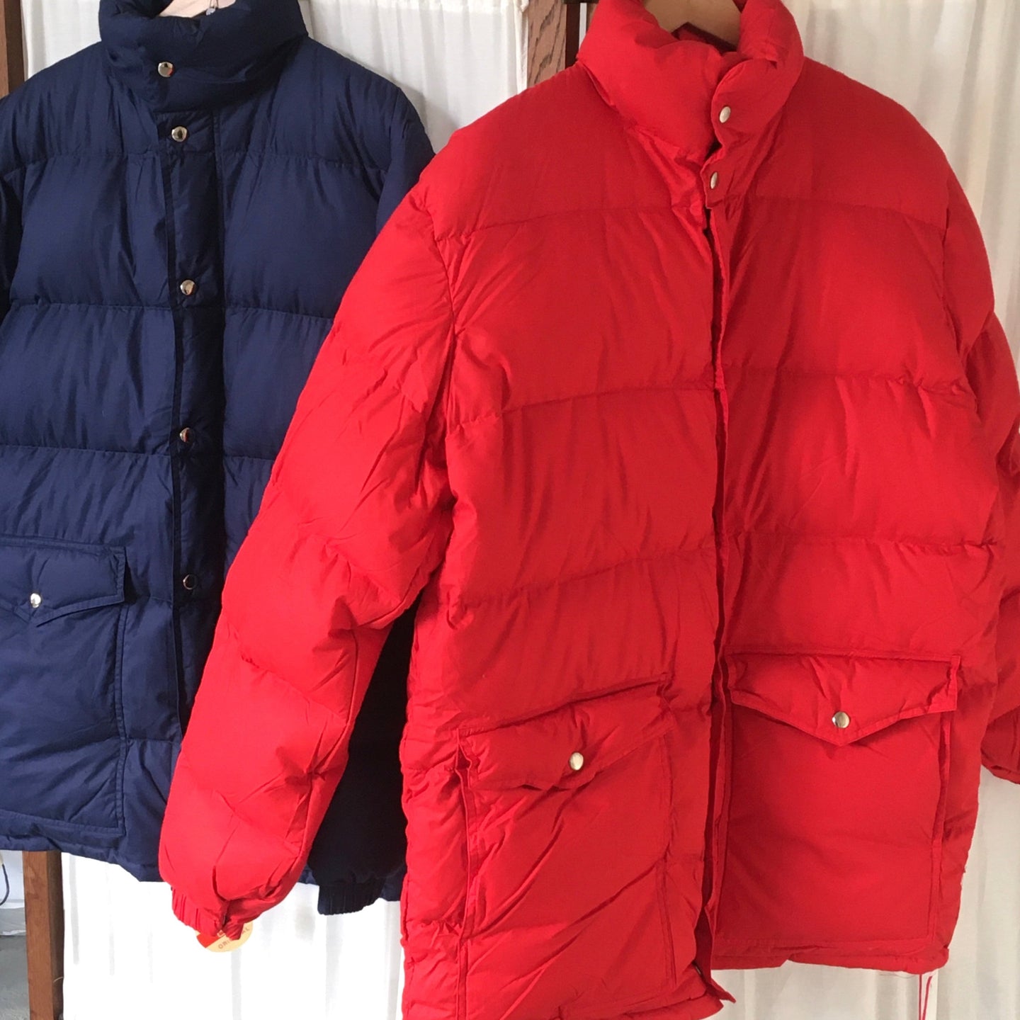 Red puffer jacket, size XL