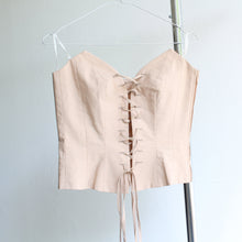 Load image into Gallery viewer, 90&#39;s soft pink corset, size S