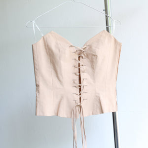 90's soft pink corset, size S
