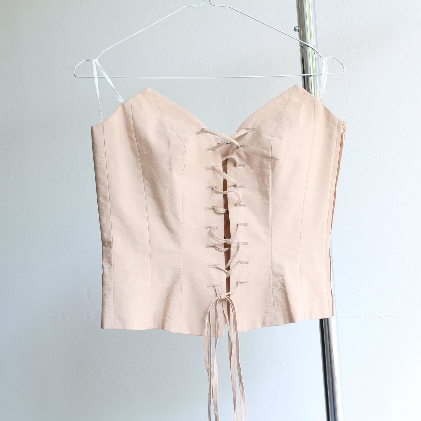 90's soft pink corset, size S