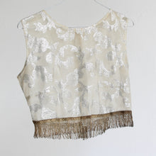 Load image into Gallery viewer, On hold - 60&#39;s sheer fringe top, size S