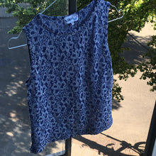 Load image into Gallery viewer, Sheer blue top, size S