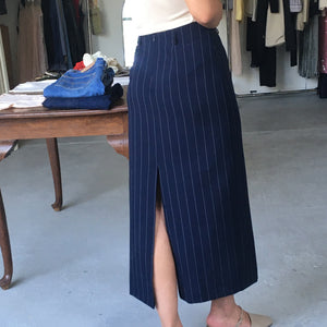 00's midi skirt with pinstripe, size S