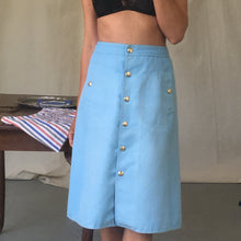 Load image into Gallery viewer, Vintage turquoise Céline skirt, size S/M