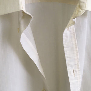 Vintage offwhite cotton textured shirt, size M