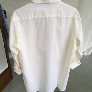 Vintage offwhite cotton textured shirt, size M