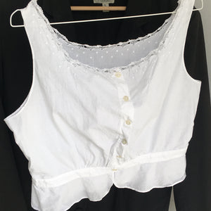 Antique cotton top, size S/M