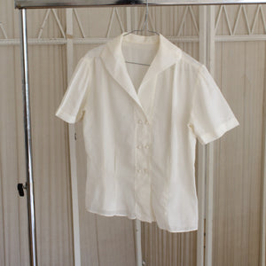 Vintage semi sheer blouse, size M