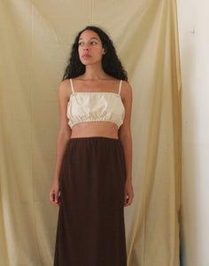 00's cotton puffed crop top