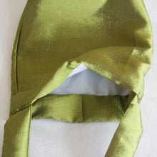 Load image into Gallery viewer, Bronwen x YV green satin pouch bag