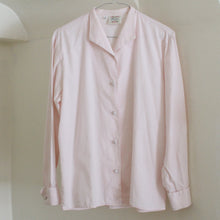 Load image into Gallery viewer, Vintage cotton pale pink blouse, size M