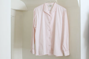 Vintage cotton pale pink blouse, size M