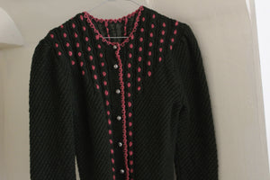 Vintage wool Austrian cardigan, size M