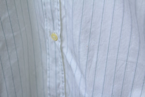 Vintage white striped cotton shirt