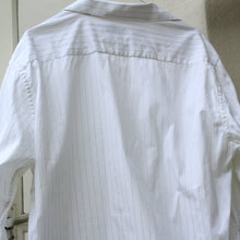 Load image into Gallery viewer, Vintage white striped cotton shirt