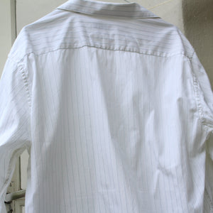 Vintage white striped cotton shirt