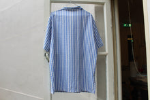 Load image into Gallery viewer, Vintage striped cotton short sleeved shirt