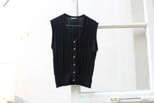 Load image into Gallery viewer, Vintage wool button up waistcoat, size S/M