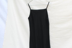 90's cotton black dress, size S