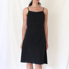 Load image into Gallery viewer, 90&#39;s cotton black dress, size S