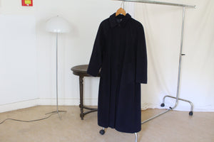 ON HOLD - Vintage dark blue heavy wool coat, size M