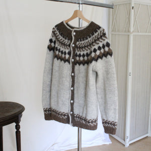 ON HOLD - Wool cardigan, size M