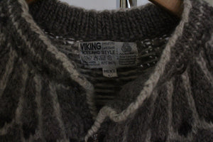 Vintage Icelandic wool cardigan, size L