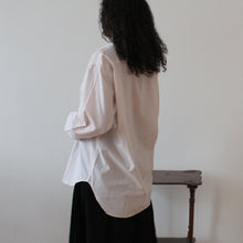 Load image into Gallery viewer, Vintage soft pink cotton shirt with pinstripe
